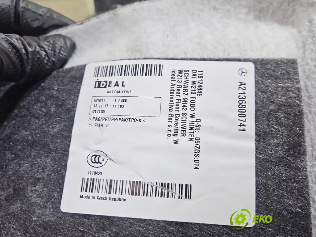 Mercedes E W213 2016-2023 2.0 CDI 194KM: automatic 143 kW 1950 cm3 4- koberec do auta ostatné A2136800741