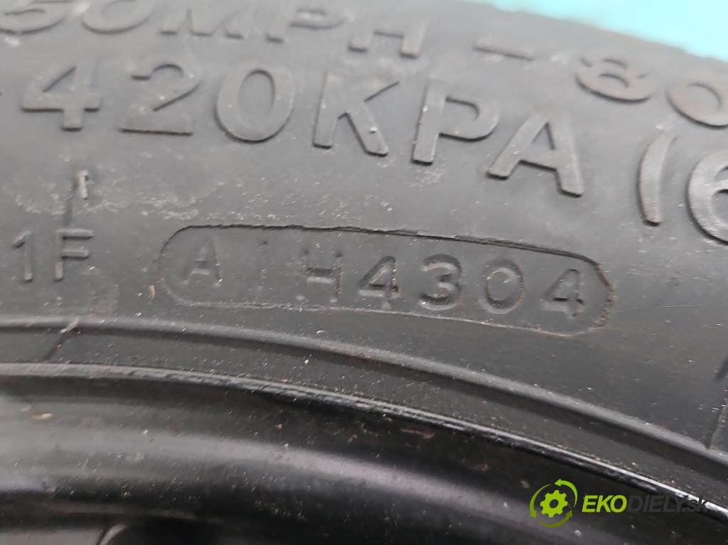 Ford Focus Mk2 2004-2011 1.6 16V 101 HP manual 74 kW 1596 cm3 5- koleso rezervne 16"