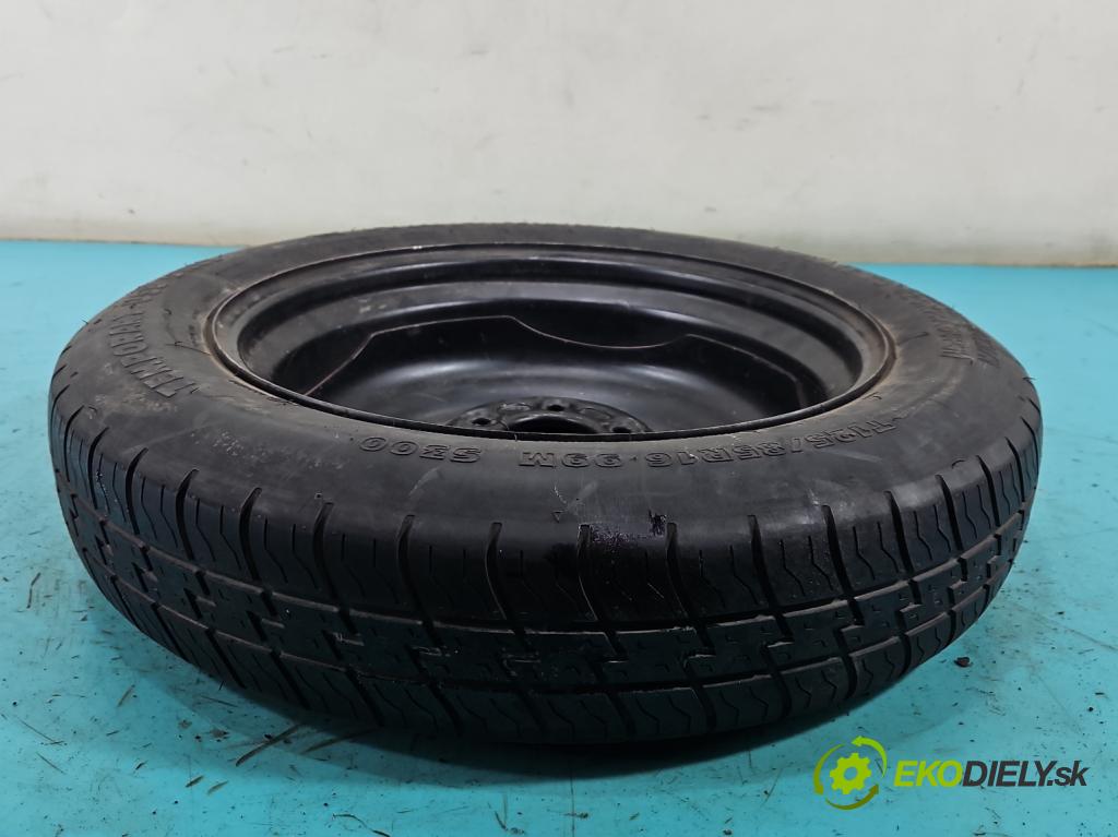 Ford Focus Mk2 2004-2011 1.6 16V 101 HP manual 74 kW 1596 cm3 5- koleso rezervne 16"