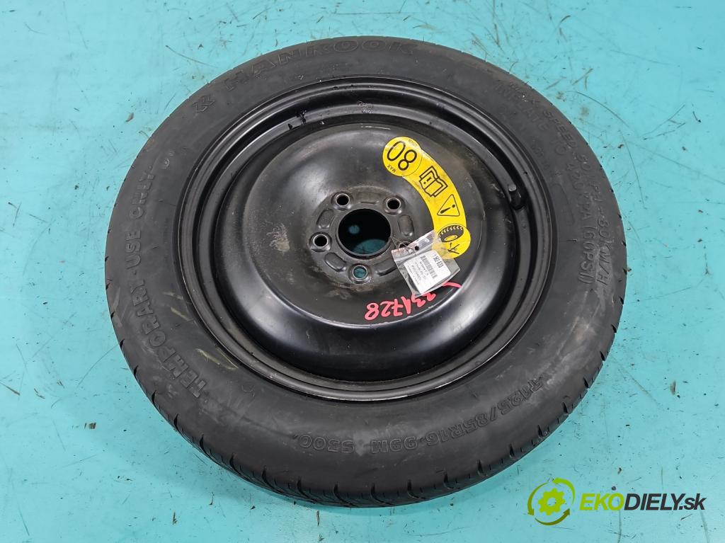 Ford Focus Mk2 2004-2011 1.6 16V 101 HP manual 74 kW 1596 cm3 5- koleso rezervne 16