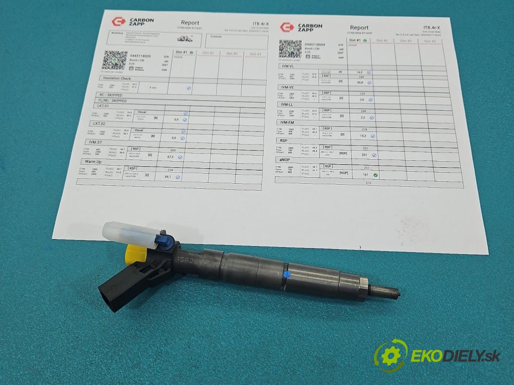 Mercedes S W222 2013-2020 3.0 cdi 656929 340KM automatic 250 kW 2925 cm3 4- vstřikovač 0445118009 (Vstřikovač paliva)