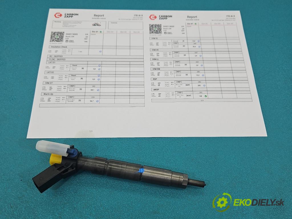 Mercedes S W222 2013-2020 3.0 cdi 656929 340KM automatic 250 kW 2925 cm3 4- vstřikovač 0445118009 (Vstřikovač paliva)