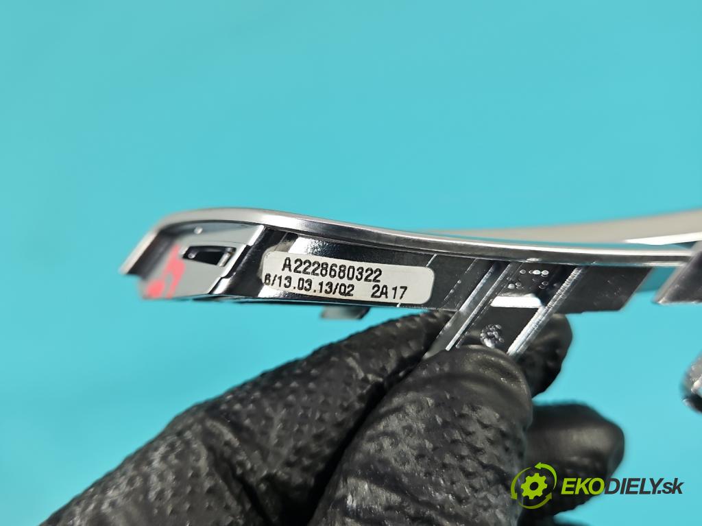 Mercedes S W222 2013-2020 3.0 cdi (656929) 340KM: automatic 250 kW 2925 cm3 4- lišta ozdobná vnitŕní: A2228680322