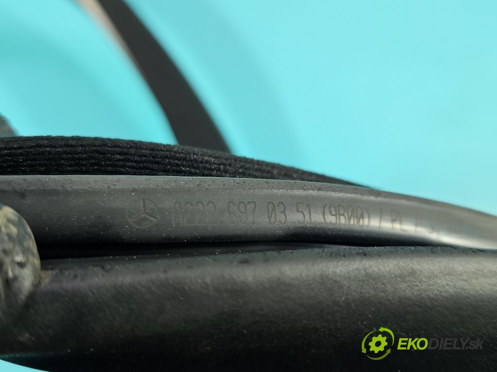 Mercedes S W222 2013-2020 3.0 cdi 656929 340KM automatic 250 kW 2925 cm3 4- Těsnění: dveře zadní pravé A2226970351 (Karoserie ostatní)