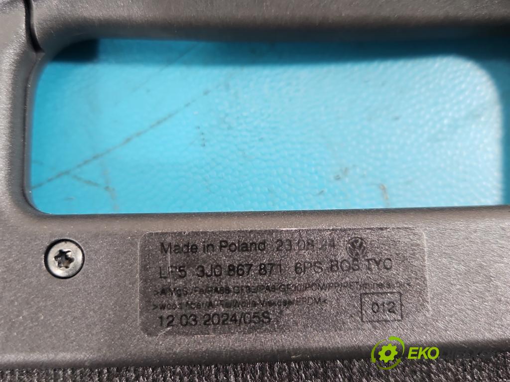 Skoda Superb IV 2023- 2.0 TDI 150 HP automatic 110 kW 1968 cm3 5- roleta 3J0867871 (Roleta kufra)