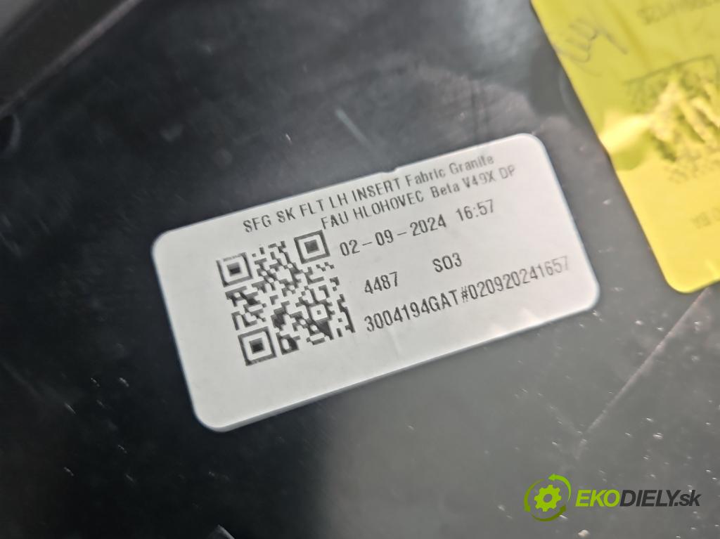 Skoda Superb IV 2023- 2.0 TDI 150 hp automatic 110 kW 1968 cm3 5- Tapacír: dveře přední levé