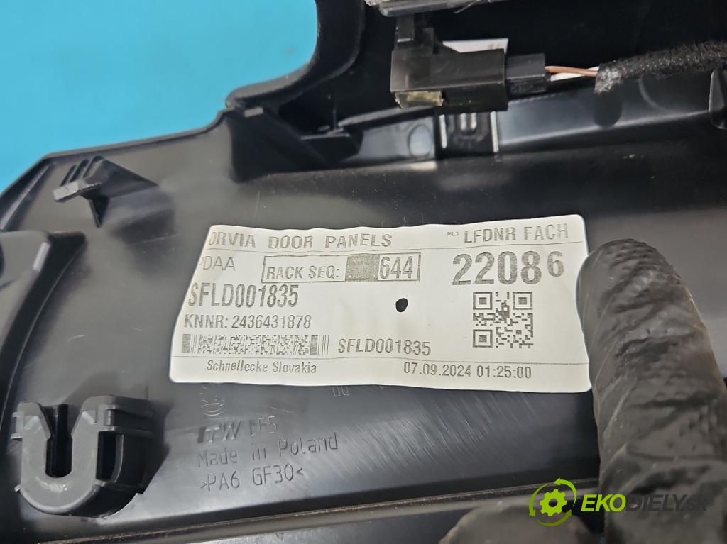 Skoda Superb IV 2023- 2.0 TDI 150 hp automatic 110 kW 1968 cm3 5- Tapacír: dveře přední levé