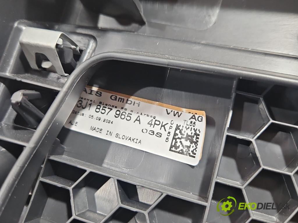 Skoda Superb IV 2023- 2.0 TDI 150 hp automatic 110 kW 1968 cm3 5- kryt plastová 3J1858365