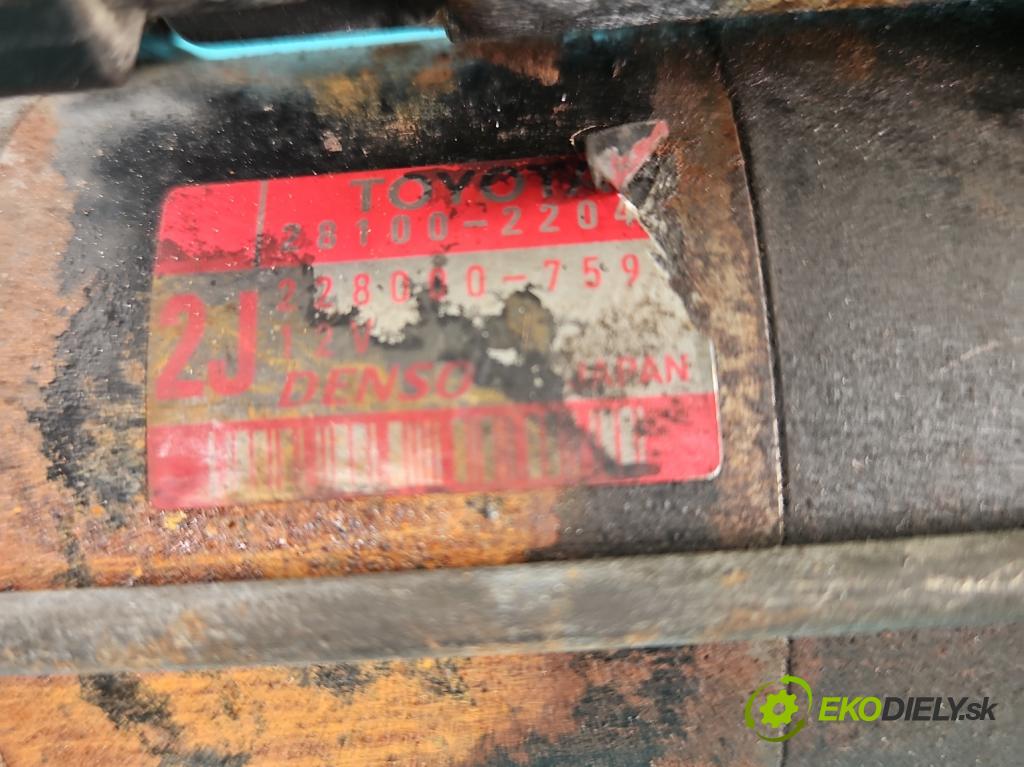 Toyota Corolla E12 2001-2009 1.6 vvti 110 HP manual 81 kW 1598 cm3 5- štartér (Štartér)