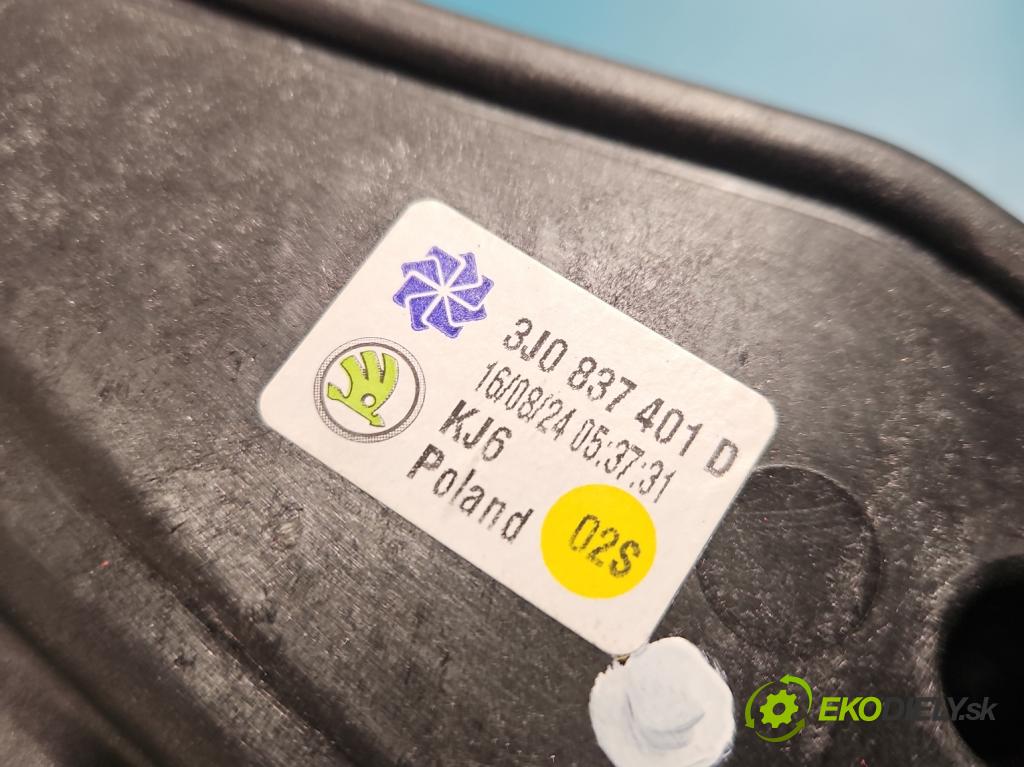Skoda Superb IV 2023- 2.0 TDI 150 HP automatic 110 kW 1968 cm3 5- mechanizmus okna predné ľavý 3J0837401D