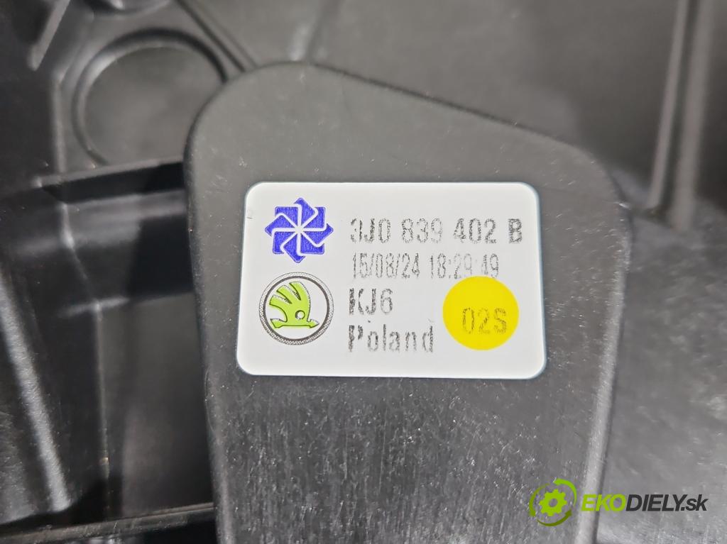 Skoda Superb IV 2023- 2.0 TDI 150 hp automatic 110 kW 1968 cm3 5- mechanismus stahování zadní pravý 3J0839402B