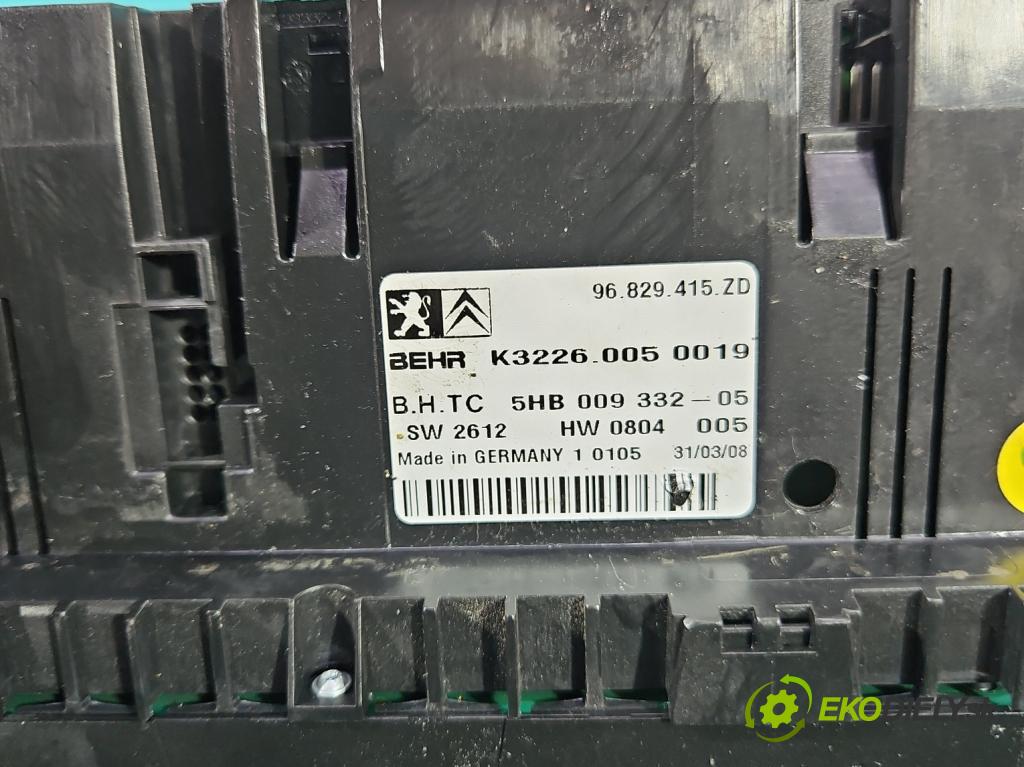 Citroen C5 II 2008-2017 2.0 hdi 136 HP manual 100 kW 1997 cm3 4- panel kúrenia 96829415ZD