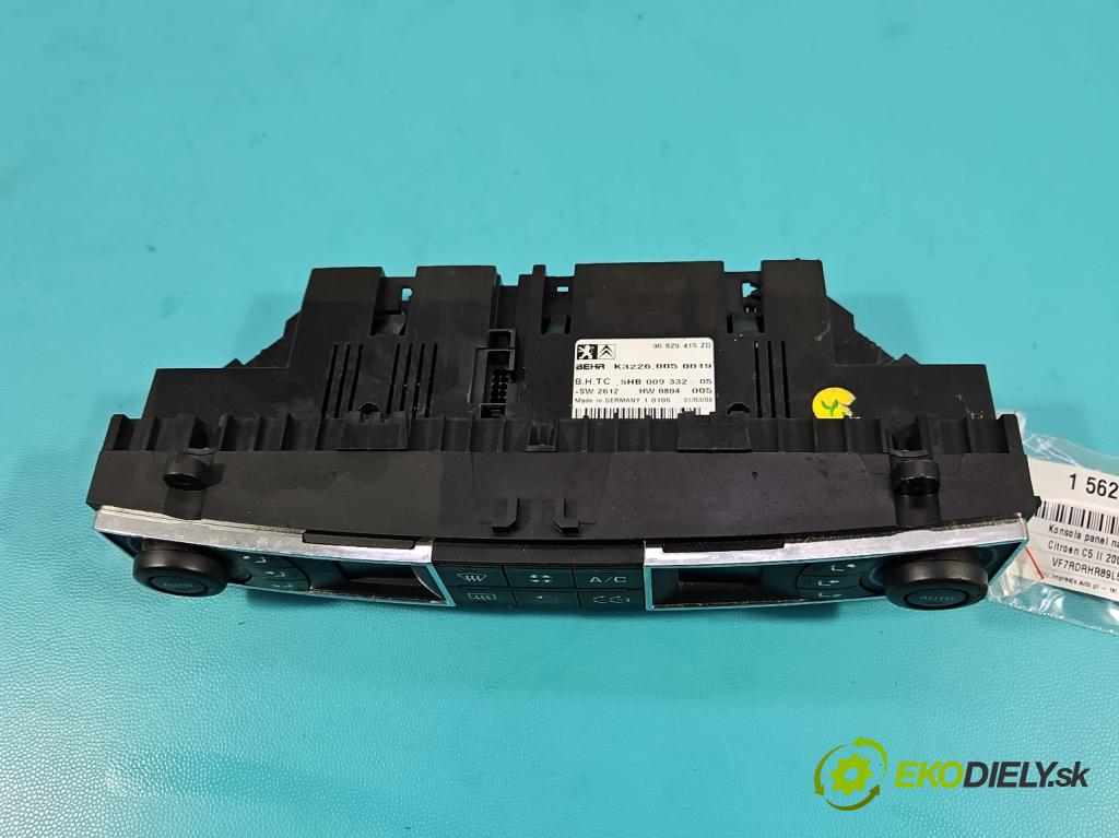 Citroen C5 II 2008-2017 2.0 hdi 136 HP manual 100 kW 1997 cm3 4- panel kúrenia 96829415ZD