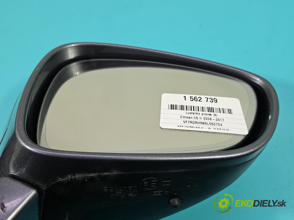Citroen C5 II 2008-2017 2.0 hdi 136 HP manual 100 kW 1997 cm3 4- zrkadlo pravé  (Kľučka dverí ostatné)