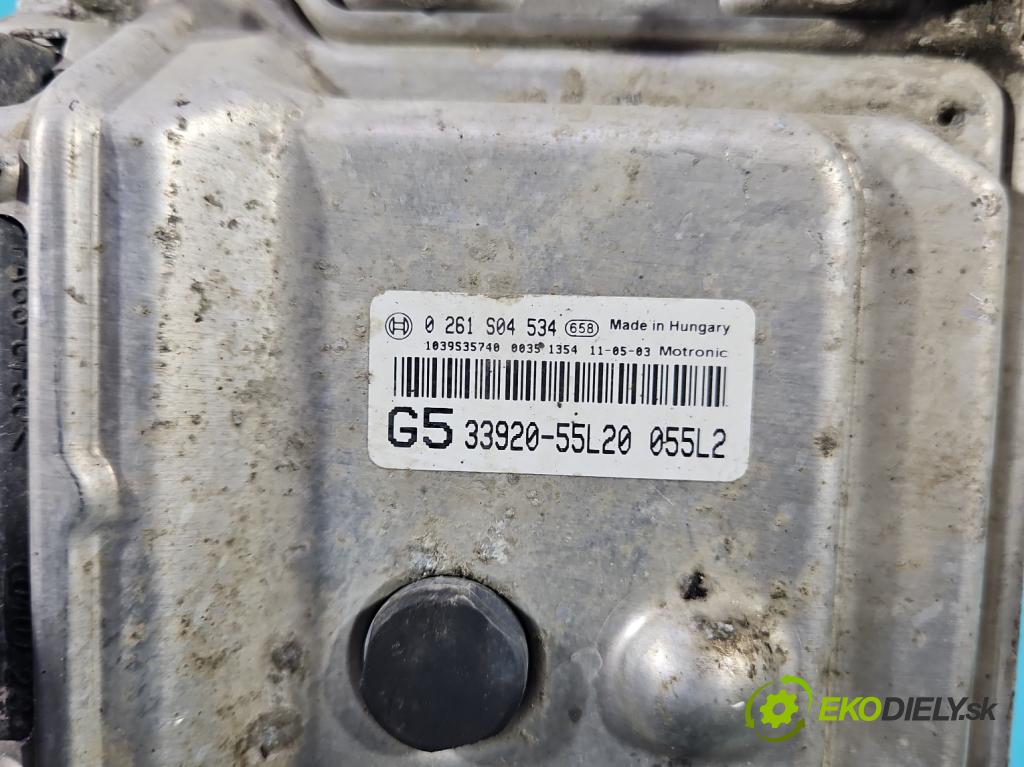 Suzuki SX4 I 2006-2014 1.6 16V M16A 120 HP manual 88 kW 1586 cm3 5- riadiaca jednotka motora 33920-55L20