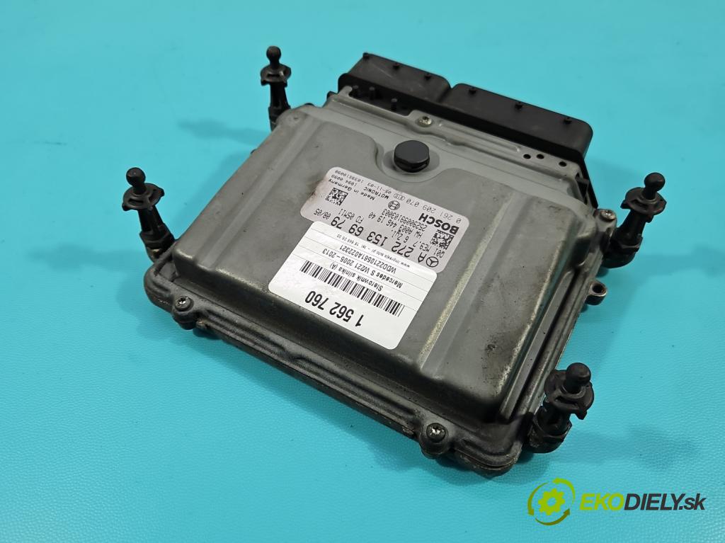 Mercedes S W221 2005-2013 3.5 V6 272 HP automatic 200 kW 3498 cm3 4- riadiaca jednotka motora A2721536979