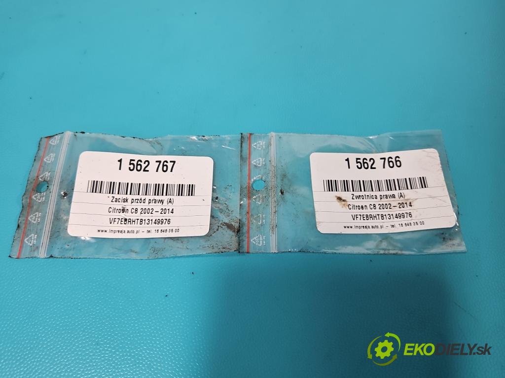 Citroen C8 2002-2014 2.0 hdi 107 HP manual 79 kW 1997 cm3 5- brzdič predné pravý  (Kľučka dverí ostatné)