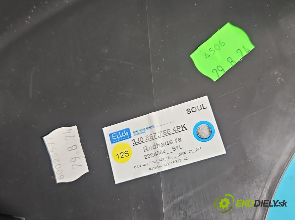 Skoda Superb IV 2023- 2.0 TDI 150 hp automatic 110 kW 1968 cm3 5- kryt plastová 3J0867766