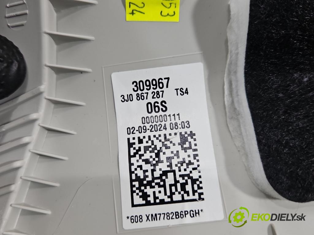 Skoda Superb IV 2023- 2.0 TDI 150 hp automatic 110 kW 1968 cm3 5- kryt plastová 3J0867287