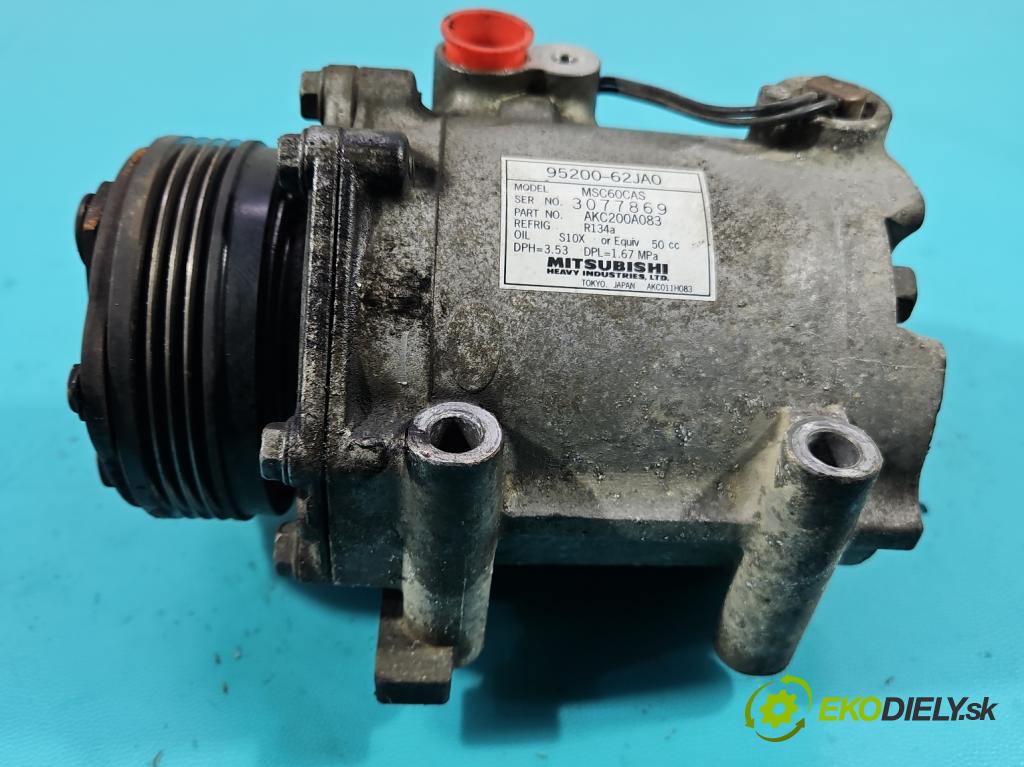 Suzuki SX4 I 2006-2014 1.6 16V 120 HP manual 88 kW 1586 cm3 5- Kompresor: klimatizácie 95200-62JA0 (Kompresor klimatizácie)
