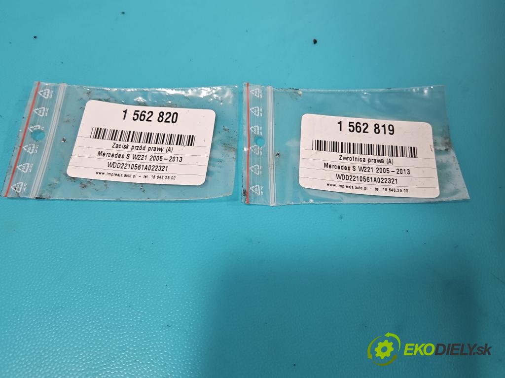 Mercedes S W221 2005-2013 3.5 V6 272 HP automatic 200 kW 3498 cm3 4- náboj pravé  (Náboj kolesa)
