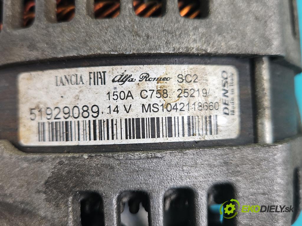 Jeep Cherokee KL 2013-2023 2.0 multijet 140 hp manual 103 kW 1956 cm3 5- Alternator 59129089 (Alternátor)