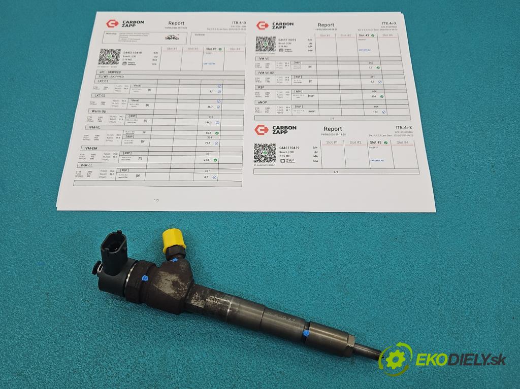 Jeep Cherokee KL 2013-2023 2.0 multijet: 140 HP manual 103 kW 1956 cm3 5- vstrek 0445110419 (Vstrekovač paliva)