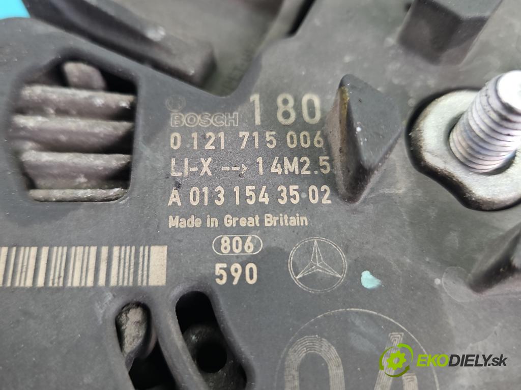 Mercedes S W221 2005-2013 3.5 V6 272 hp automatic 200 kW 3498 cm3 4- Alternator 0121715006 (Alternátor)