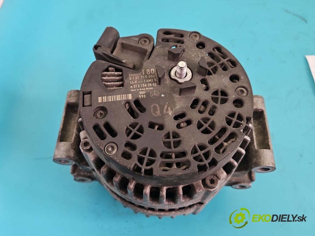 Mercedes S W221 2005-2013 3.5 V6 272 hp automatic 200 kW 3498 cm3 4- Alternator 0121715006 (Alternátor)