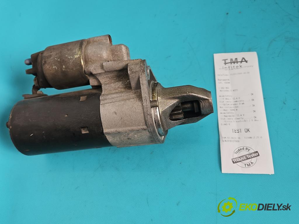 Mercedes S W221 2005-2013 3.5 V6 272 HP automatic 200 kW 3498 cm3 4- štartér 0001108403 (Štartér)