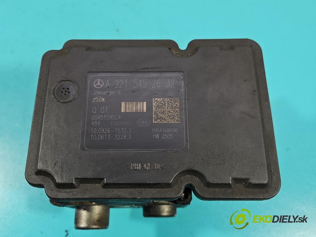 Mercedes S W221 2005-2013 3.5 V6 272 HP automatic 200 kW 3498 cm3 4- čerpadlo abs A2215452632 (Pumpa ABS)