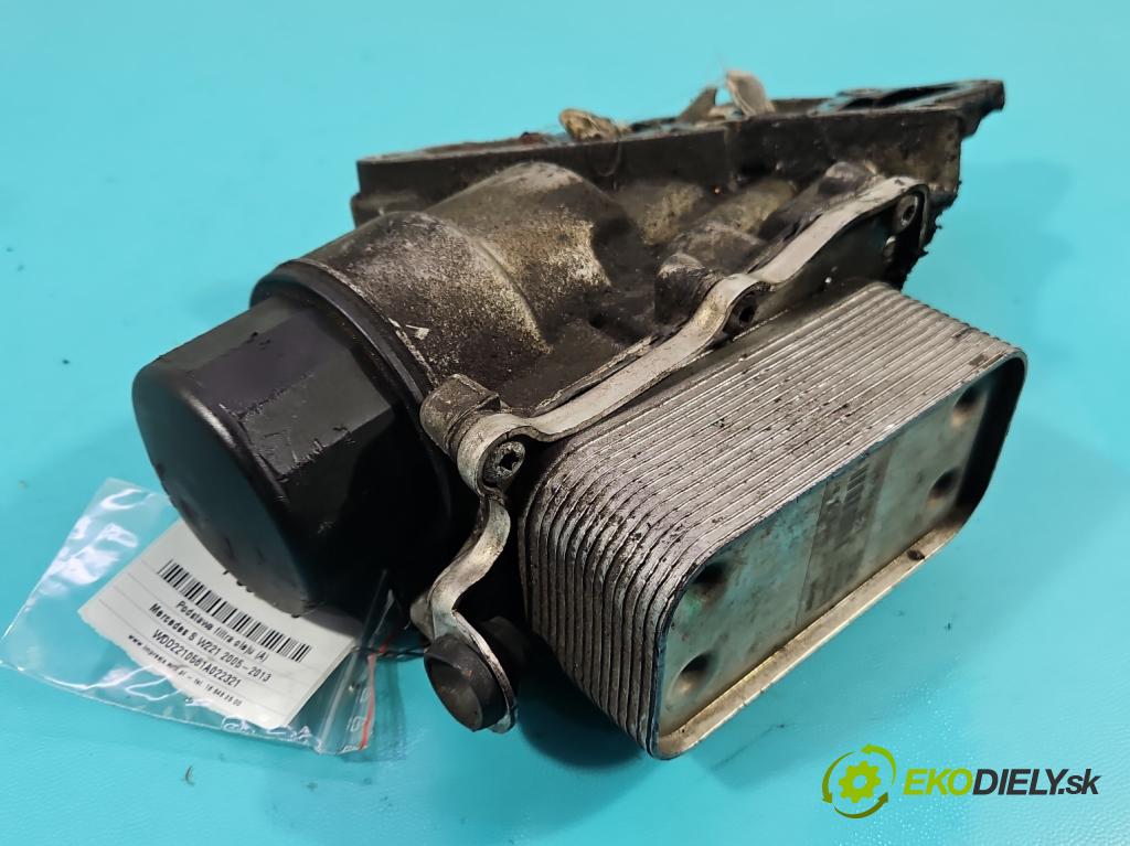 Mercedes S W221 2005-2013 3.5 V6 272 HP automatic 200 kW 3498 cm3 4- Základ: filtra oleja: A2721800410 (Obal olejového filtra)