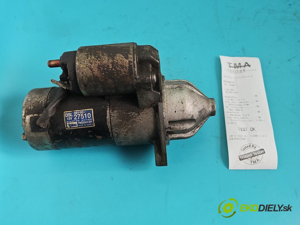 Hyundai Getz 1.5 crdi 82 HP manual 60 kW 1493 cm3 5- štartér 36100-27510 (Štartér)