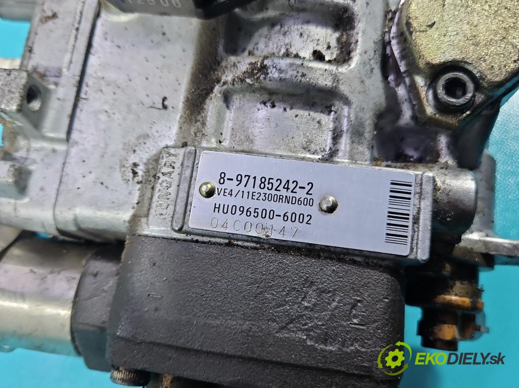 Opel Astra II 1998-2009 1.7 dti 75 hp manual 55 kW 1686 cm3 4- čerpadlo vstřikovací 8-97185242-2 (Vstřikovací čerpadlo)