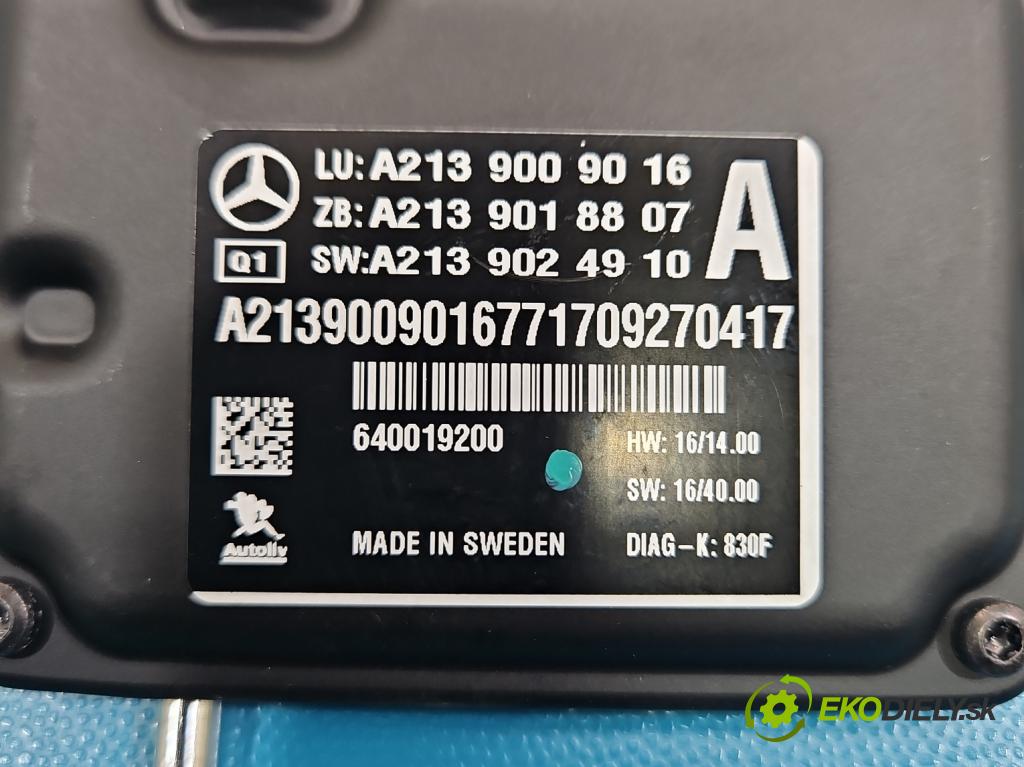 Mercedes E W213 2016-2023 2.0 CDI 194KM: automatic 143 kW 1950 cm3 4- Kamera predné A2139009016