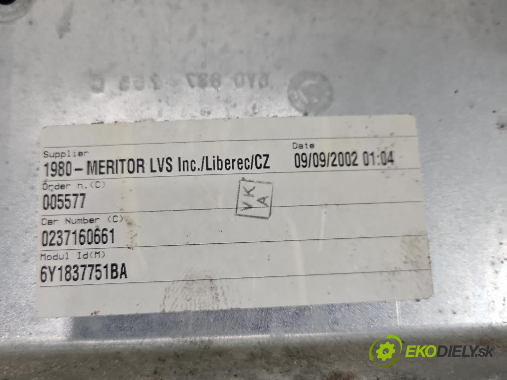 Skoda Fabia I 1999-2007 1.2 6V 54 HP manual 40 kW 1198 cm3 5- mechanizmus okna predné ľavý 601959801