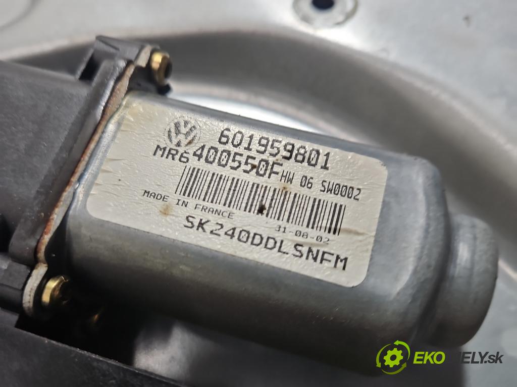 Skoda Fabia I 1999-2007 1.2 6V 54 HP manual 40 kW 1198 cm3 5- mechanizmus okna predné ľavý 601959801