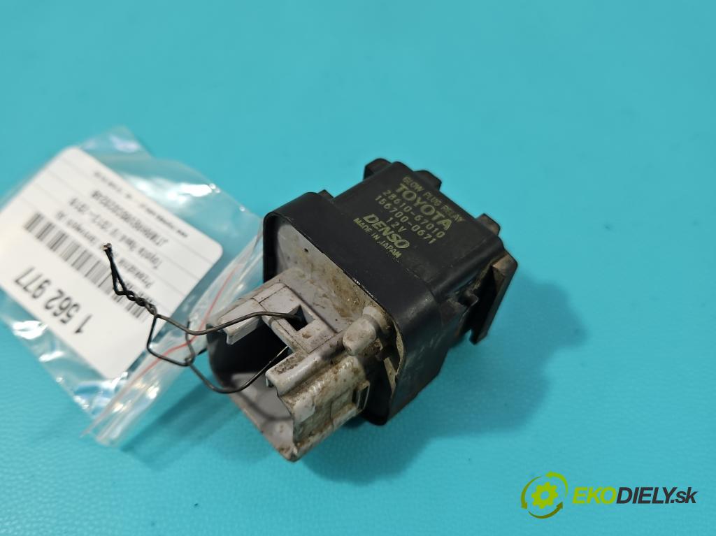 Toyota Rav4 IV 2013-2018 2.0 D4D 124hp manual 91 kW 1998 cm3 5- Relé: svíčky: zařicích: 28610-67010 (Relé)