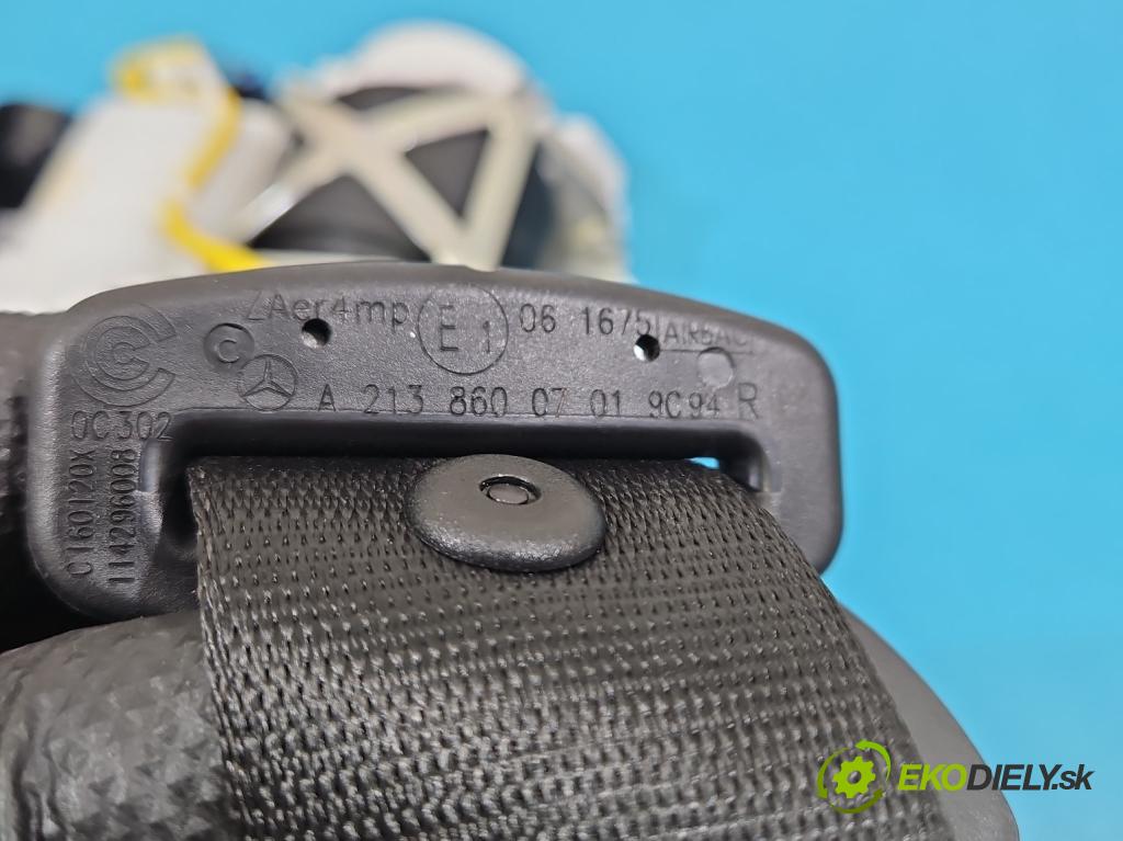 Mercedes E W213 2016-2023 2.0 CDI 194KM: automatic 143 kW 1950 cm3 4- pas bezpečnosť: predné pravý A2138600701