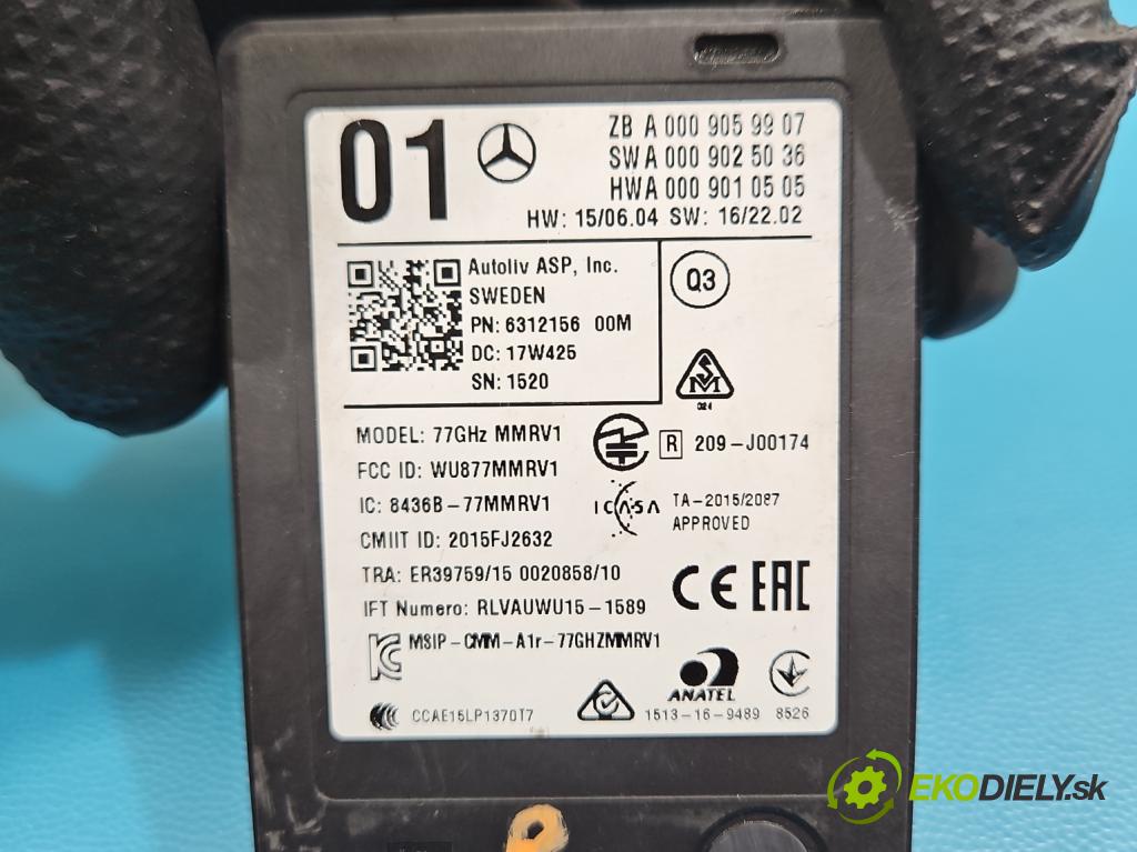 Mercedes E W213 2016-2023 2.0 CDI 194KM automatic 143 kW 1950 cm3 4- řídící jednotka A0009059907