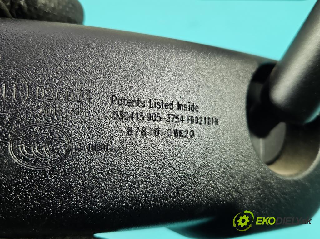 Toyota Rav4 IV 2013-2018 2.0 D4D 124 hp manual 91 kW 1998 cm3 5- zpětné zrcátko vnitřní 87810-0WK20 (Vnitřní zpětné zrcátko)