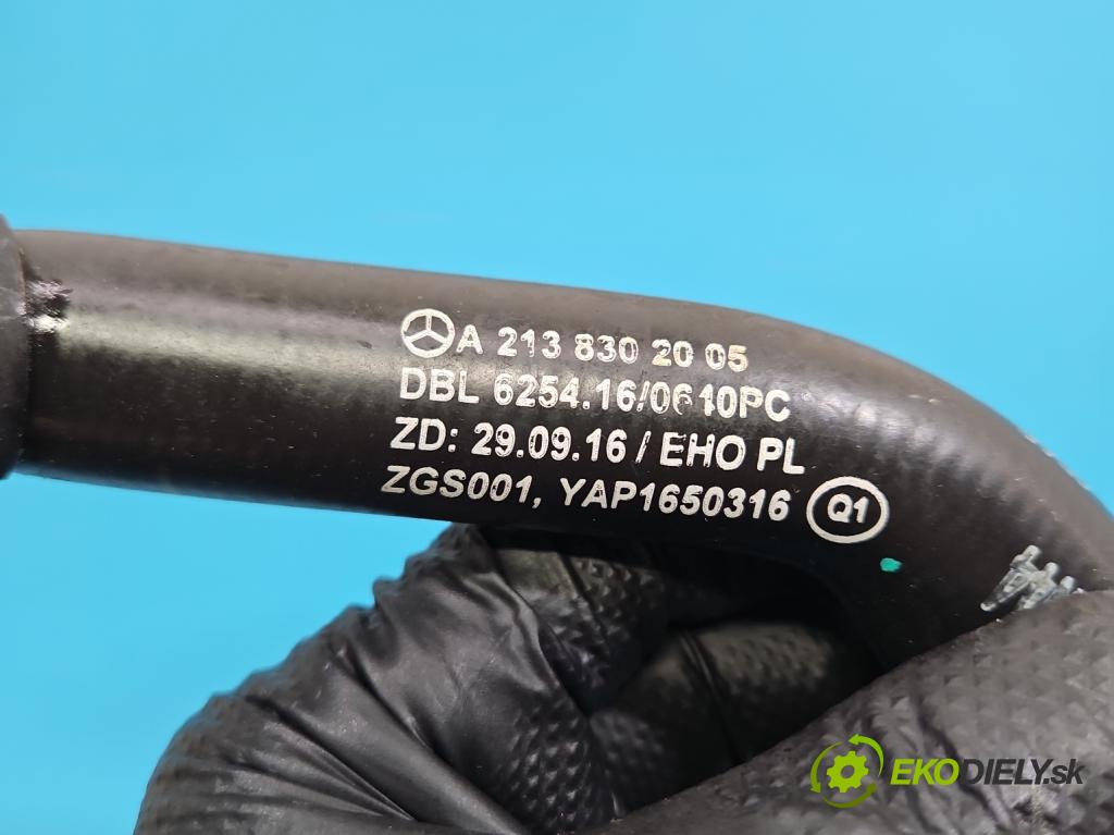 Mercedes E W213 2016-2023 2.0 CDI 194KM: automatic 143 kW 1950 cm3 4- rúrka systému chladenia A2138302005