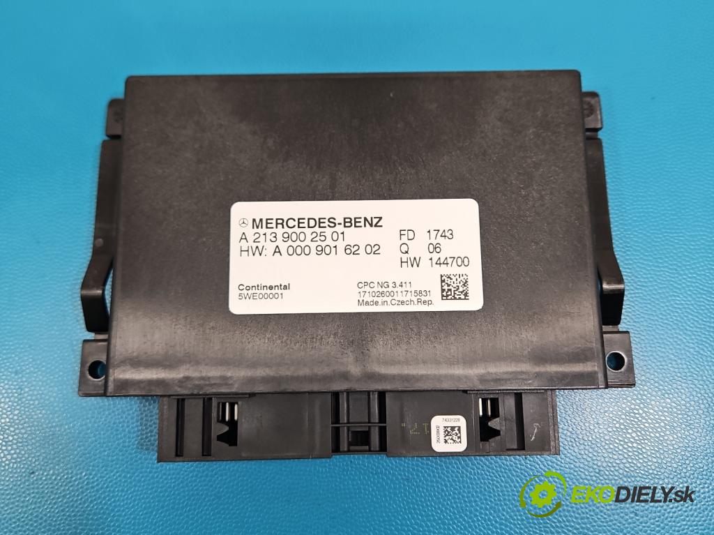 Mercedes E W213 2016-2023 2.0 CDI 194KM: automatic 143 kW 1950 cm3 4- riadiaca jednotka ostatné A2139002501