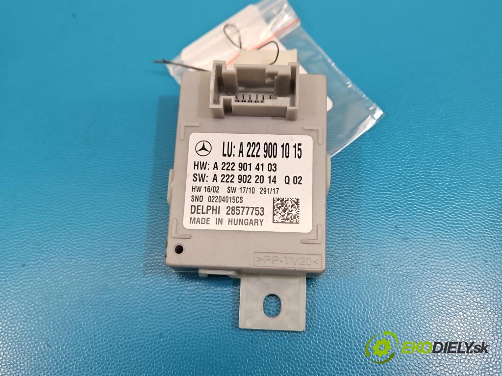 Mercedes E W213 2016-2023 2.0 CDI 194KM automatic 143 kW 1950 cm3 4- řídící jednotka A2229001015