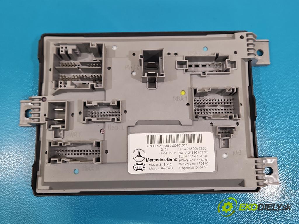 Mercedes E W213 2016-2023 2.0 CDI 194KM automatic 143 kW 1950 cm3 4- řídící jednotka A2139005220