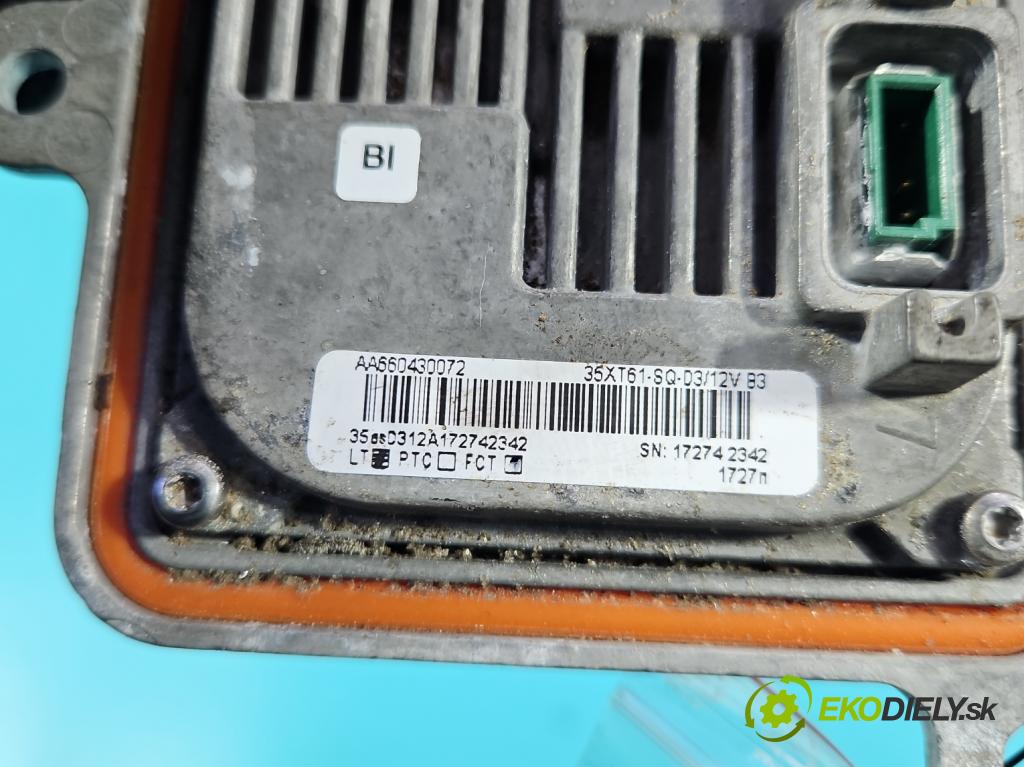 Ford Focus Mk3 2010-2018 1.5 EcoBoost: 150 HP manual 110 kW 1498 cm3 4- střídač: xenon 35XT61-SQ-D3 (Riadiaca jednotka xenónu)