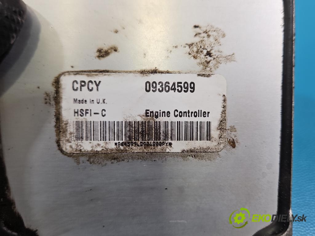 Opel Vectra B 1995-2002 1.6 16V 101 hp manual 74 kW 1598 cm3 5- řídící jednotka motoru 09364599