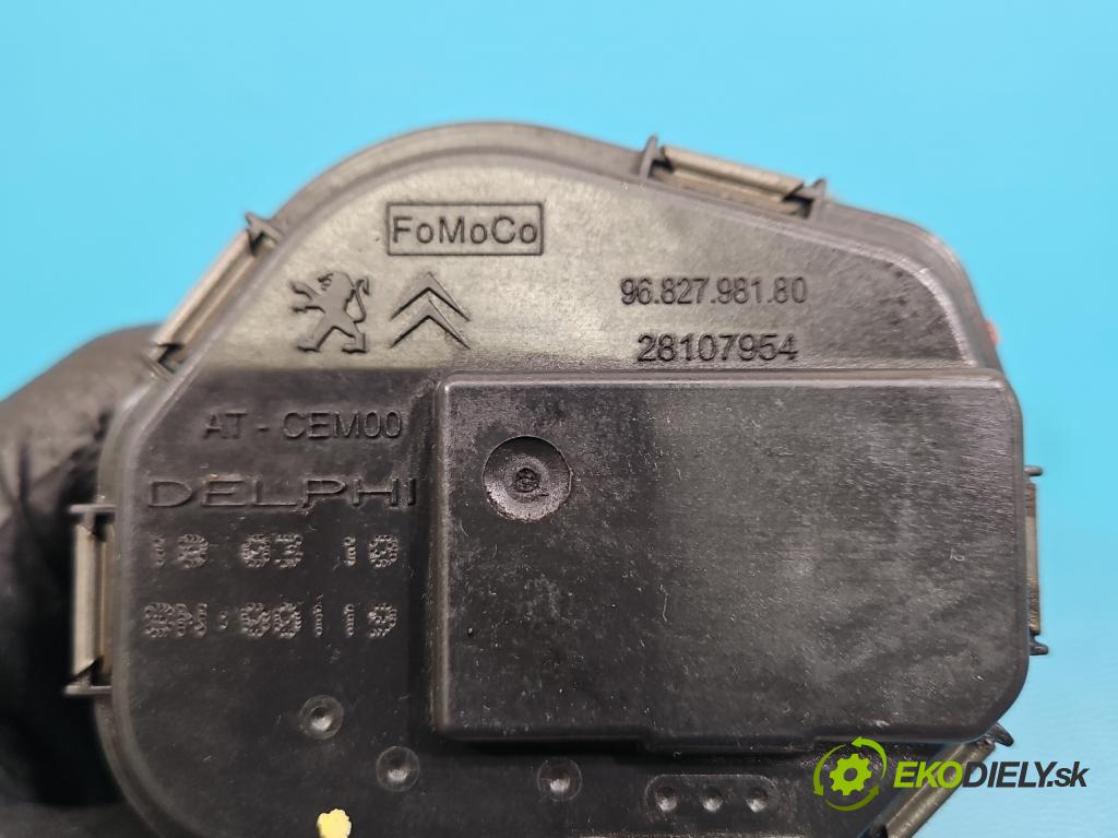 Citroen DS3 2010-2016 1.6 hdi 92 hp manual 68 kW 1560 cm3 3- škrticí klapka 28107954 (Škrticí klapka)