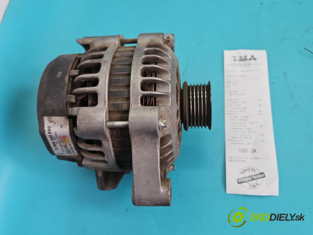 Opel Vectra B 1995-2002 1.6 16V 101 HP manual 74 kW 1598 cm3 5- Alternator 0986043680 (Alternátor)