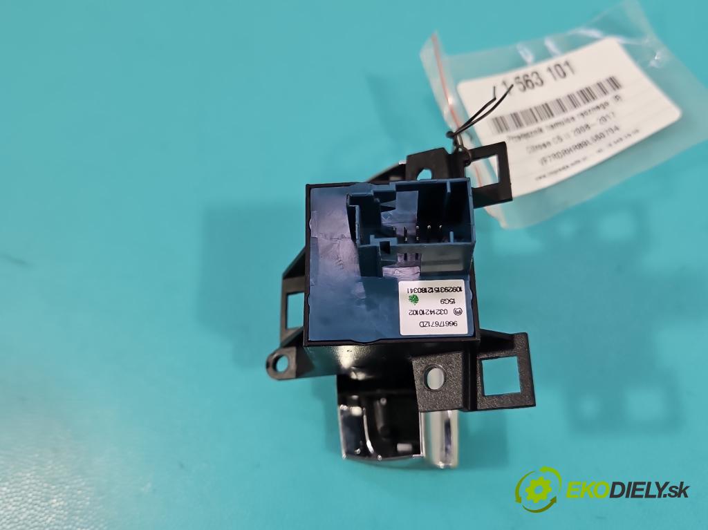 Citroen C5 II 2008-2017 2.0 hdi 136hp manual 100 kW 1997 cm3 4- Přepínač brzda: ručního 96617671ZD (Páčky pod volantem)